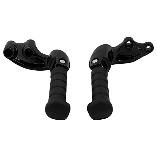 Motorcycle Passenger Foot Pegs Rear Footrest Gloss Black for Indian Scout