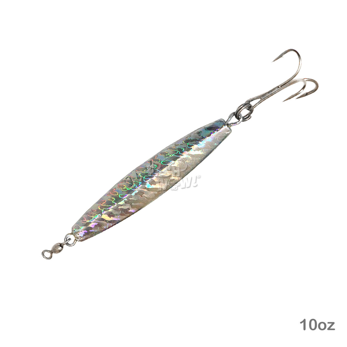 10pcs 10oz Fishing Diamond Jig with Treble Hook - Saltwater Lure