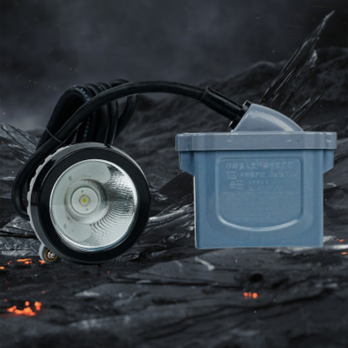 Rechargeable LED Mining Headlamp with Waterproof Safety Headlight for Hunting and Camping