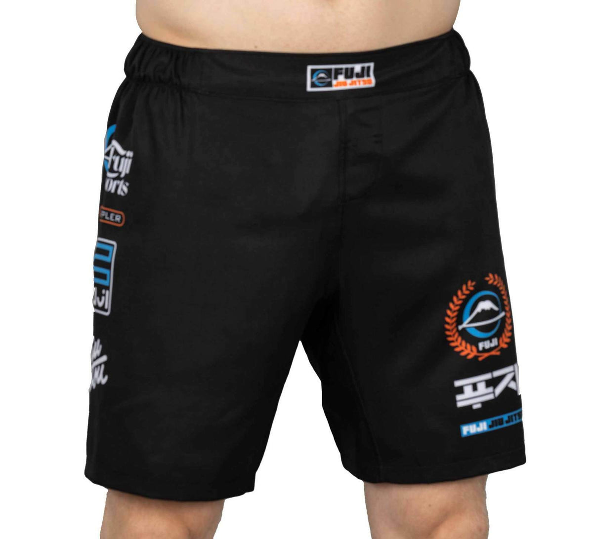 Grappling Fight Shorts for MMA BJJ No-Gi Competition - Black