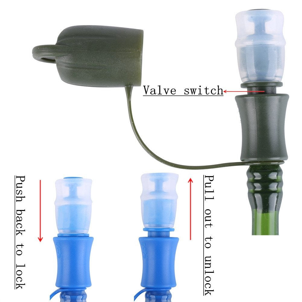 2 Pack 2L Hydration Bladders BPA-Free Water Reservoirs for Outdoor Activities
