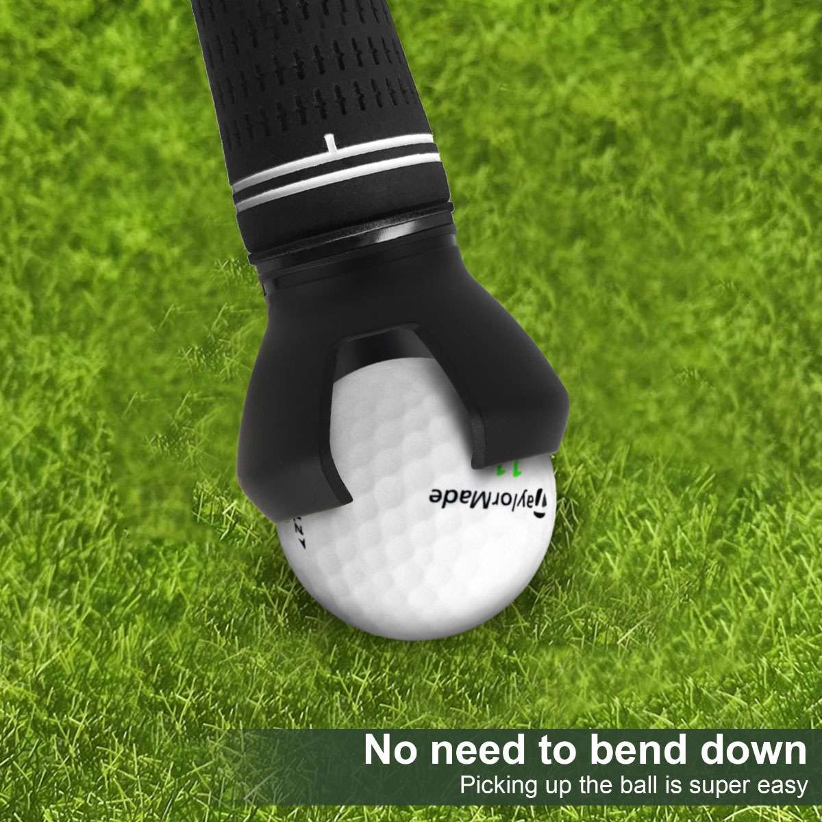 Golf Ball Pick Up Retriever Tool 4 Pack with 3-Claw Design for Putter Grip