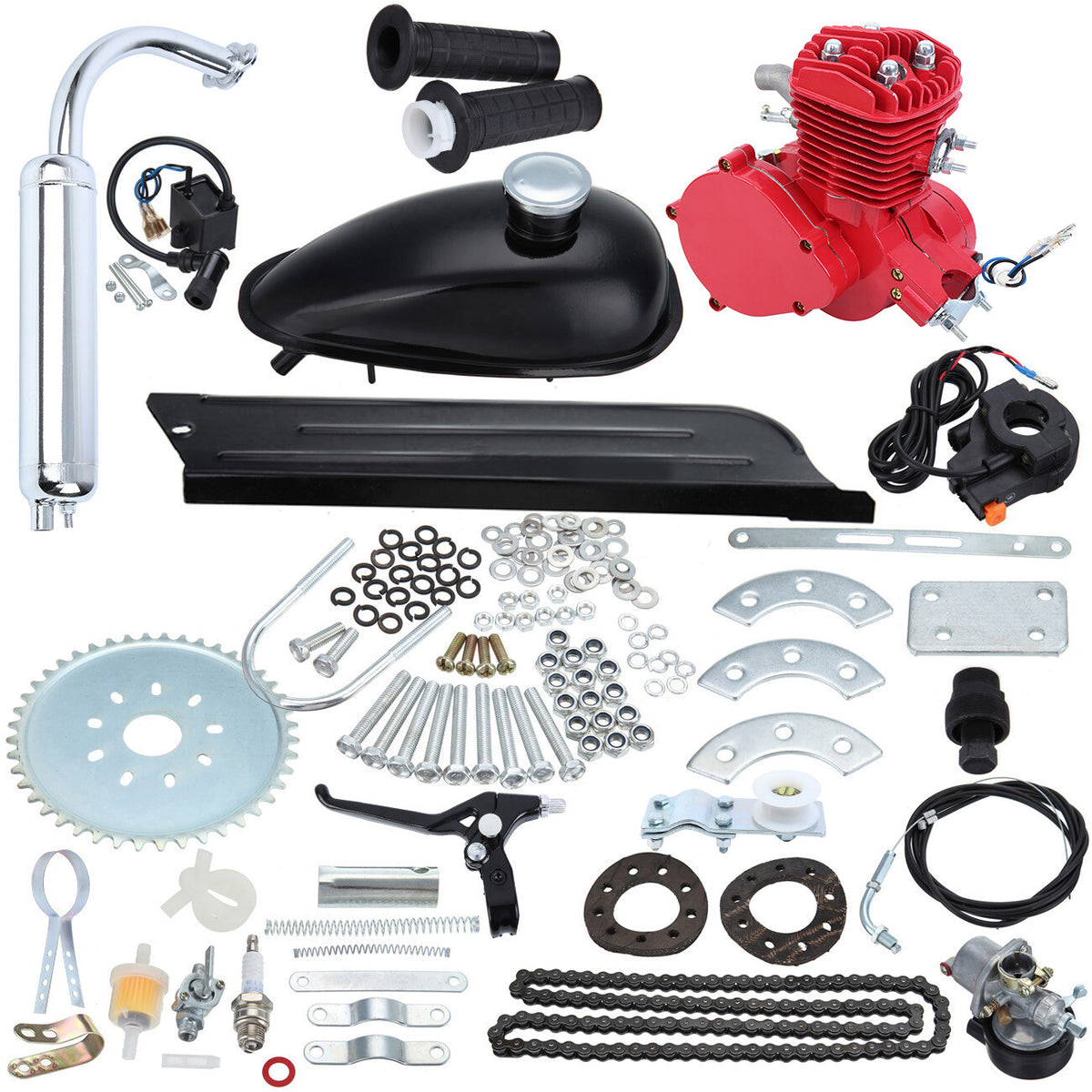 2-Stroke Engine Motor Kit for Motorized Bicycle with 80cc 100cc 110cc Options
