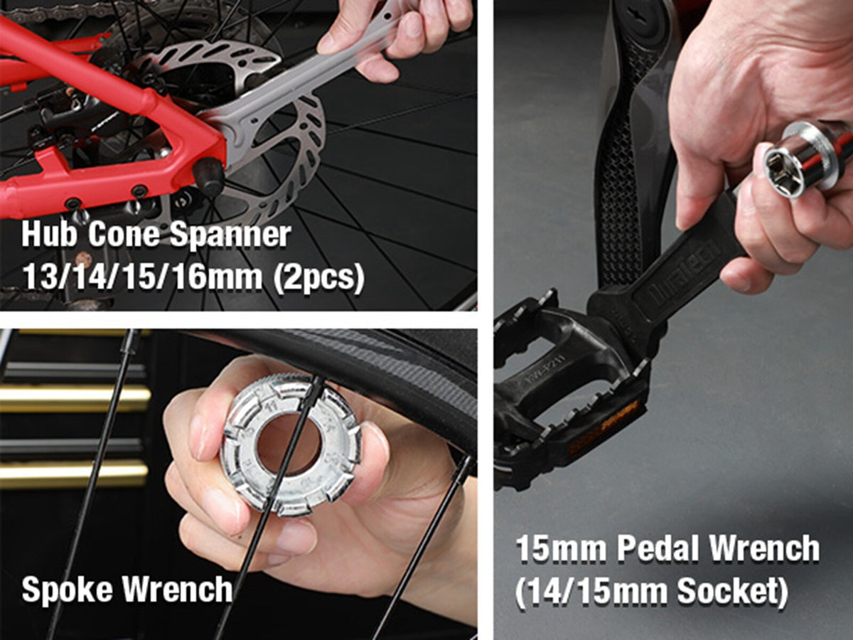 40-Piece Bike Repair Kit with Tools & Case for Bicycle Maintenance