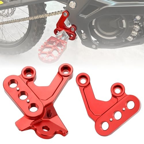 Electric Dirt Bike Foot Peg Brackets for Sur Ron Light Bee X S - Durable Aluminum