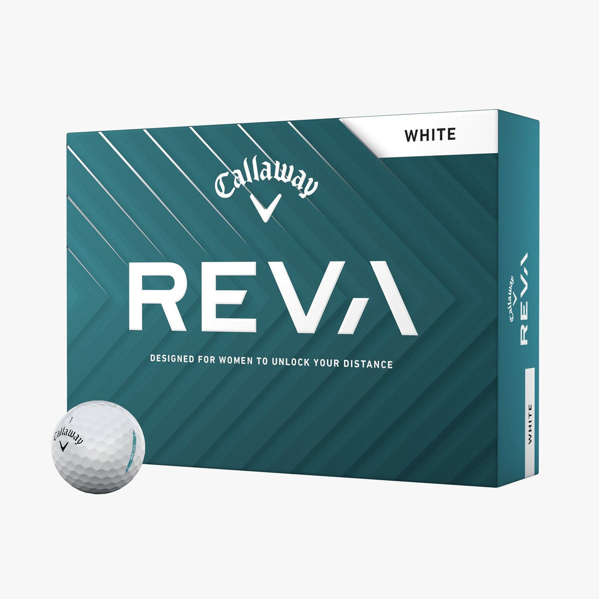 Callaway Reva White Golf Balls - Dozen for Women’s Distance & Accuracy