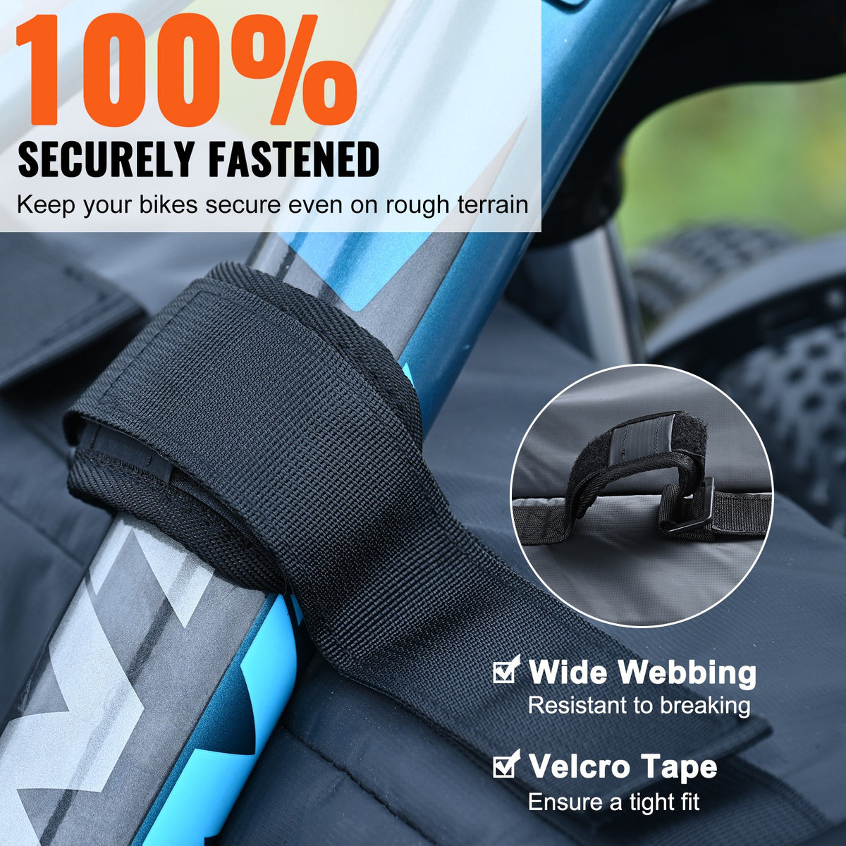 53-Inch Bike Tailgate Pad for Pickup Trucks - Fits 5 Bikes, Waterproof & Protective
