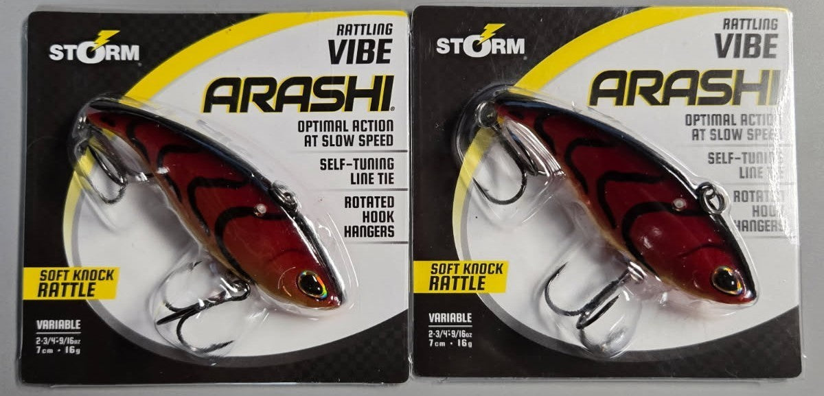 Storm Arashi Vibe Lipless Crankbait - Slow Speed Vibration & Sound Lure