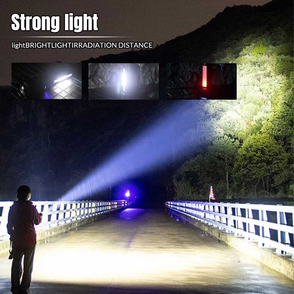 15000000LM Super Bright Rechargeable LED Tactical Flashlight - Waterproof, Multi-Mode, 200-500m Range