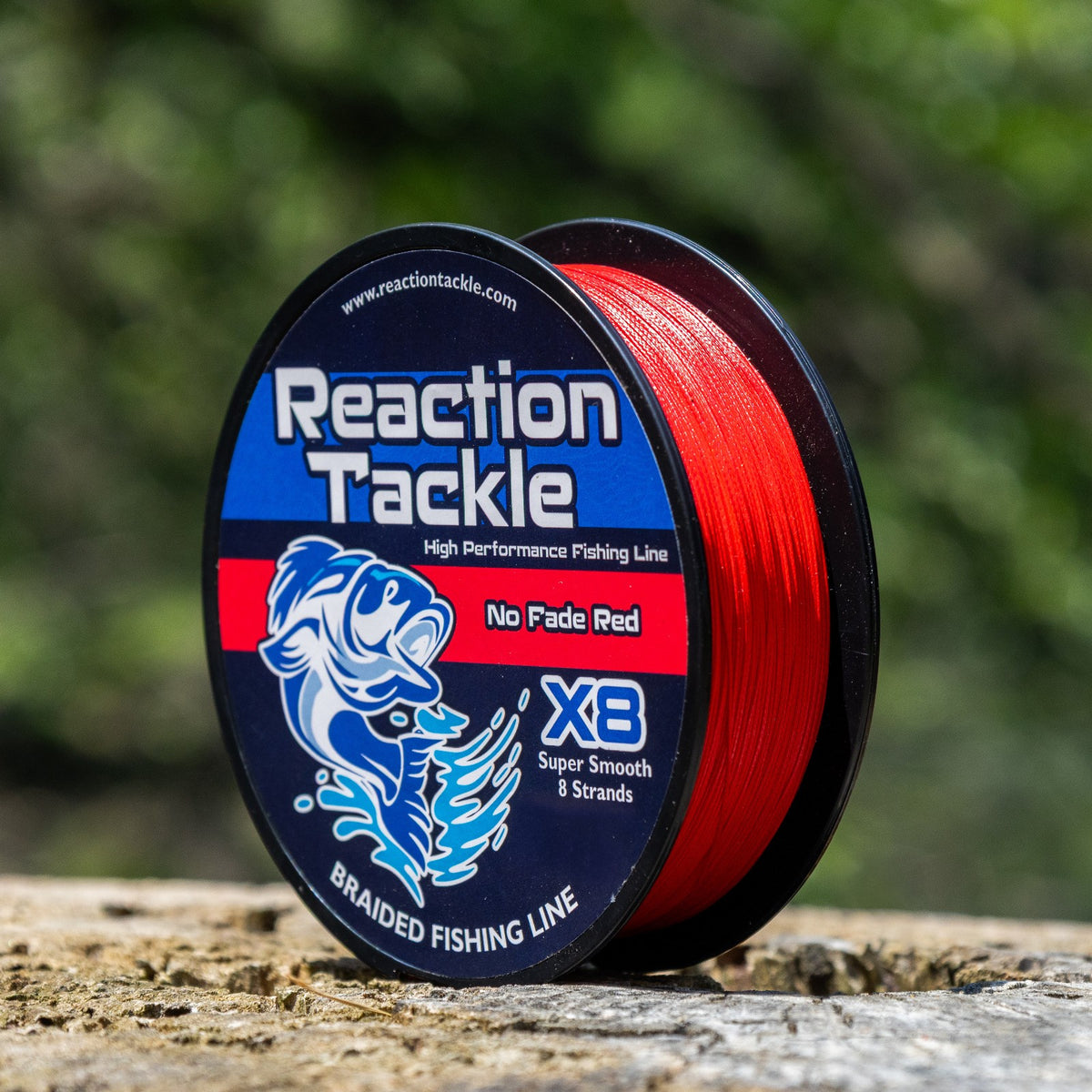 High-Performance Braided Fishing Line No Fade Red - Multiple Sizes & Lengths