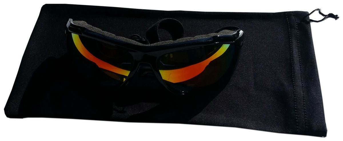 Ski Goggle Storage Pouch Microfiber Soft Bag for Winter Sports