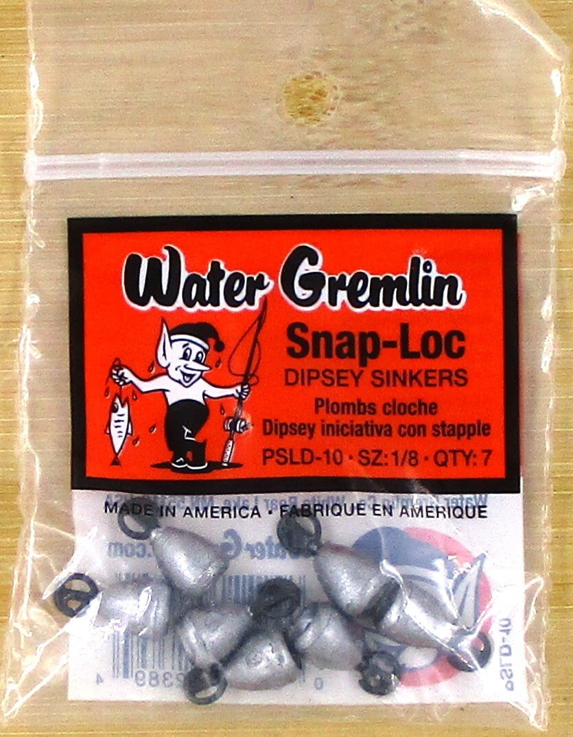 Water Gremlin 1/8 Oz Snap-Loc Dipsey Swivel Sinkers Lot - Fishing Tackle