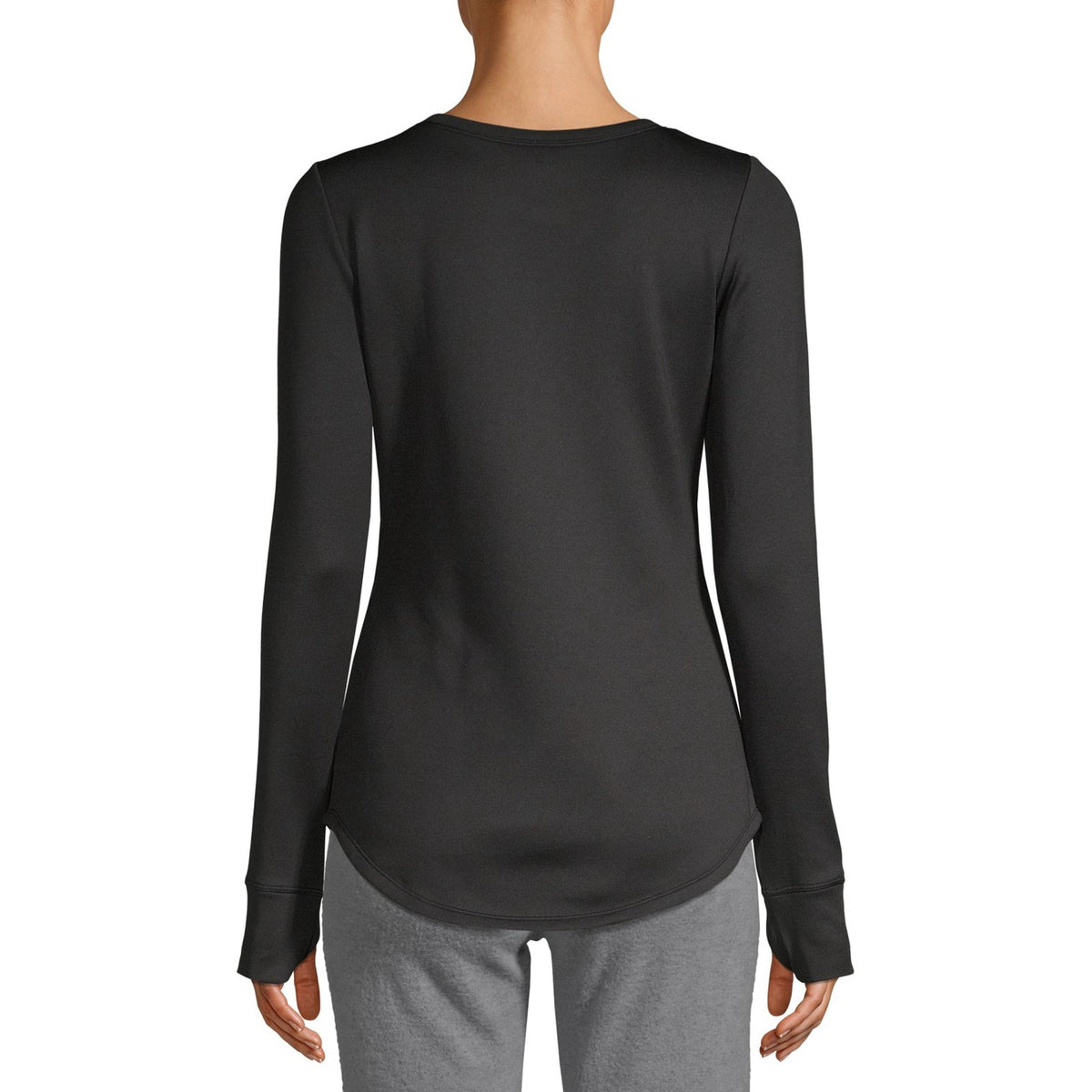 Women's Thermal Base Layer Top with Crew Neck and Thumbholes - All Sizes