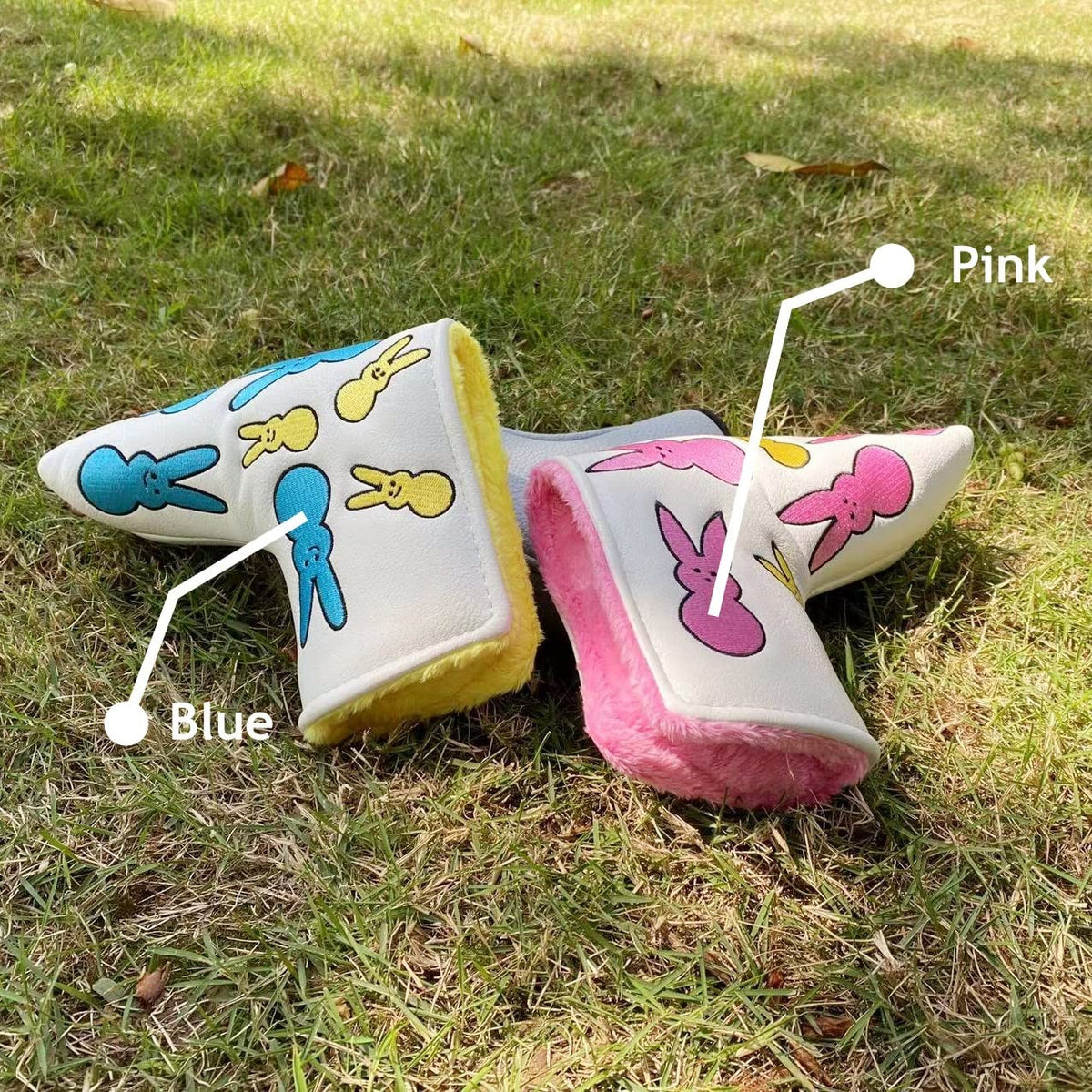 Pink Bunny Magnetic Putter Cover for Blade Golf Clubs - Limited Edition