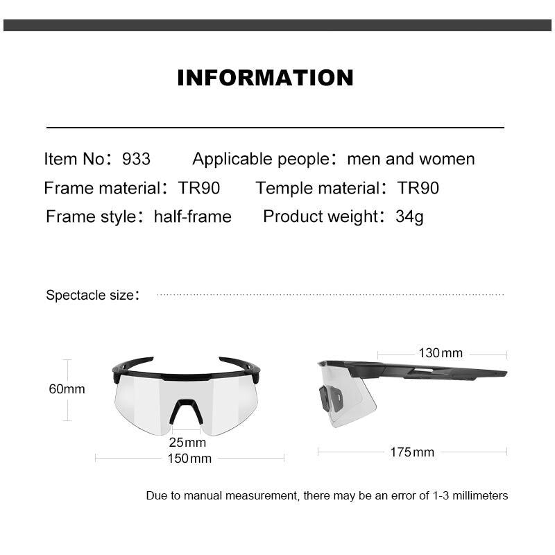 Unisex Polarized Sports Sunglasses for Cycling Running Golf UV Protection