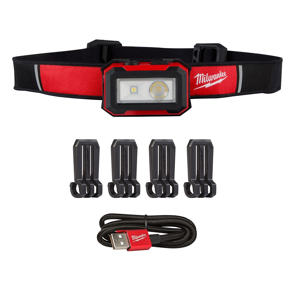 Rechargeable Magnetic Headlamp with Task Light - Milwaukee MILW 2012R