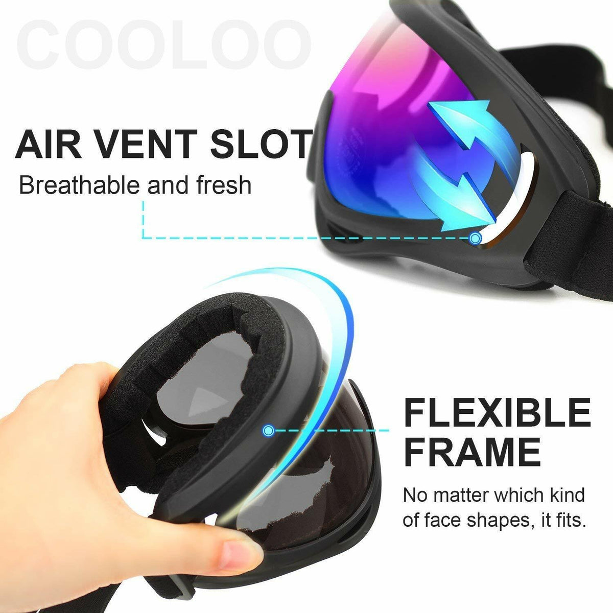 Winter Snow Sports Goggles Ski Snowmobile Snowboard Eyewear Unisex