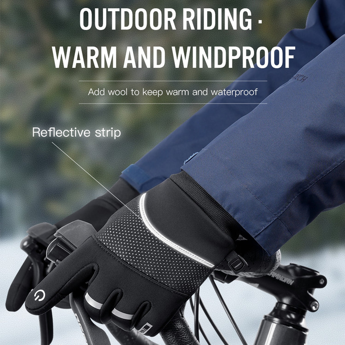 Thermal Winter Gloves with Touchscreen & Anti-Slip Grip for Running and Driving