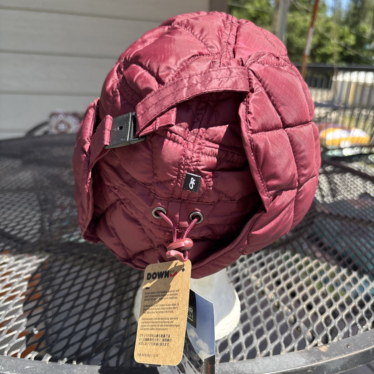 Winter Down Puffer Trapper Hat - Windproof & Insulated for Cold Weather