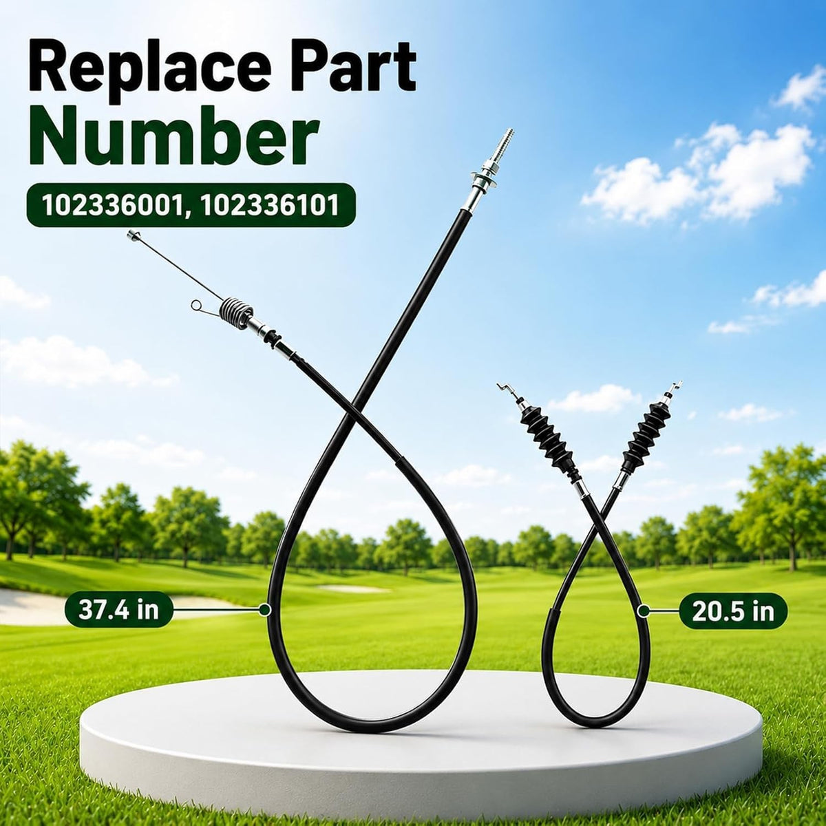 Golf Cart Governor & Accelerator Cable Kit for Club Car DS 2004+ Kawasaki Engines