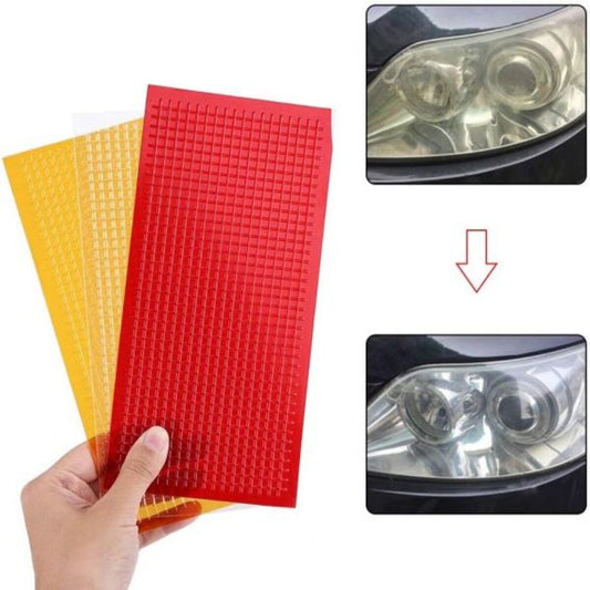 Car Light Crack Repair Film Set - 3 Red LED Light Films for Car Lights