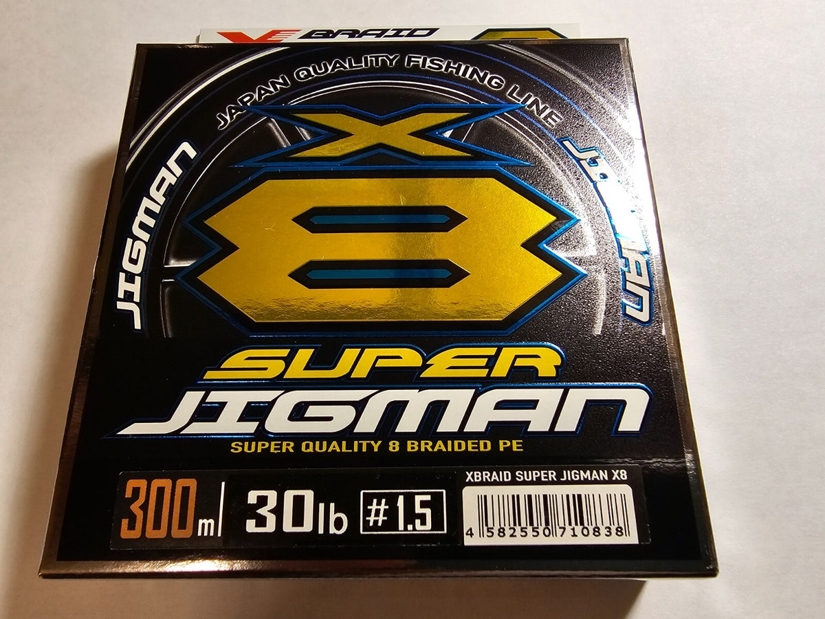 Braided PE Line for Fishing - Super Jigman X8 - Multiple Lengths & Strengths