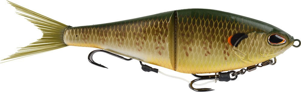 8-Inch Soft Glide Bass Bait with Hooks - Multiple Colors