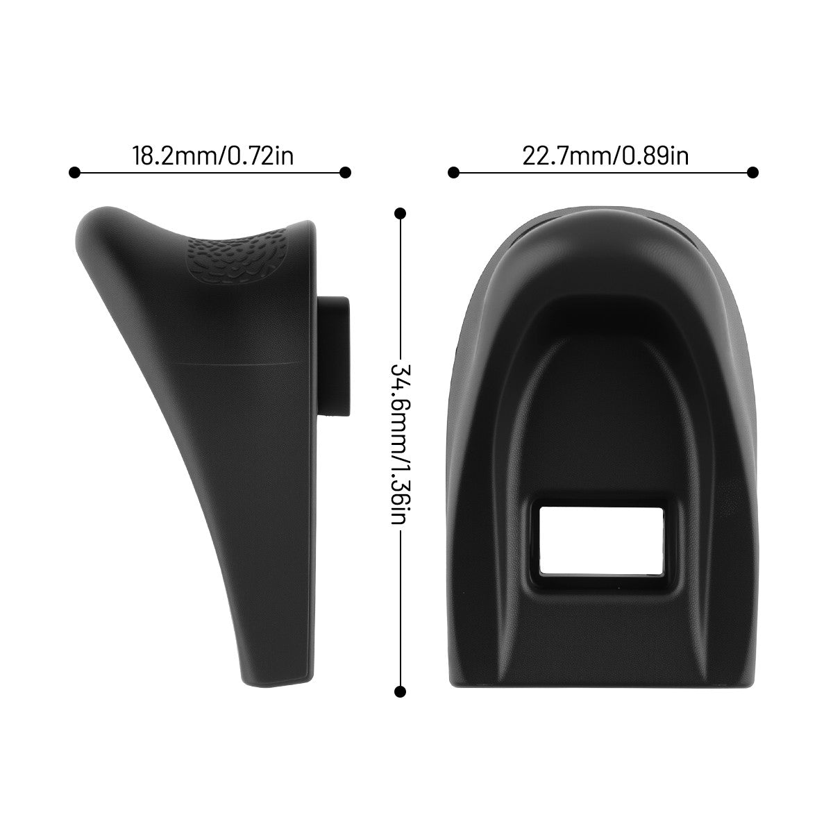 Pinky Extension Magazine Base Plate for S&W Bodyguard 2.0 10-Round - Black, Pack of 1-3