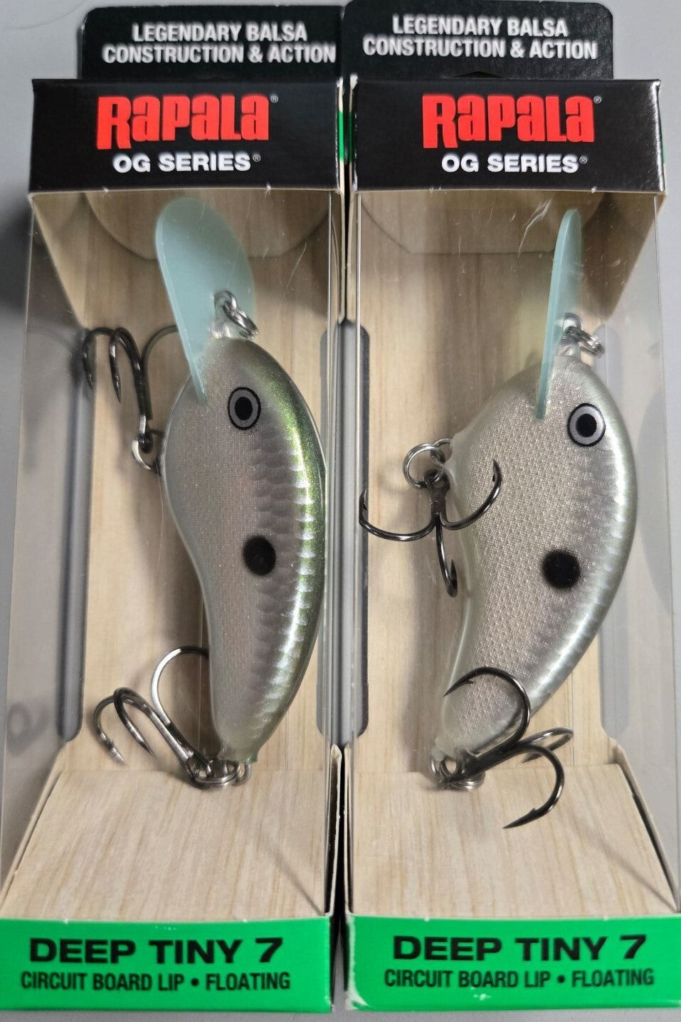 Rapala Tiny 7 OG Series Green Gizzard Shad Fishing Lure - 2-1/4" 5/16 oz
