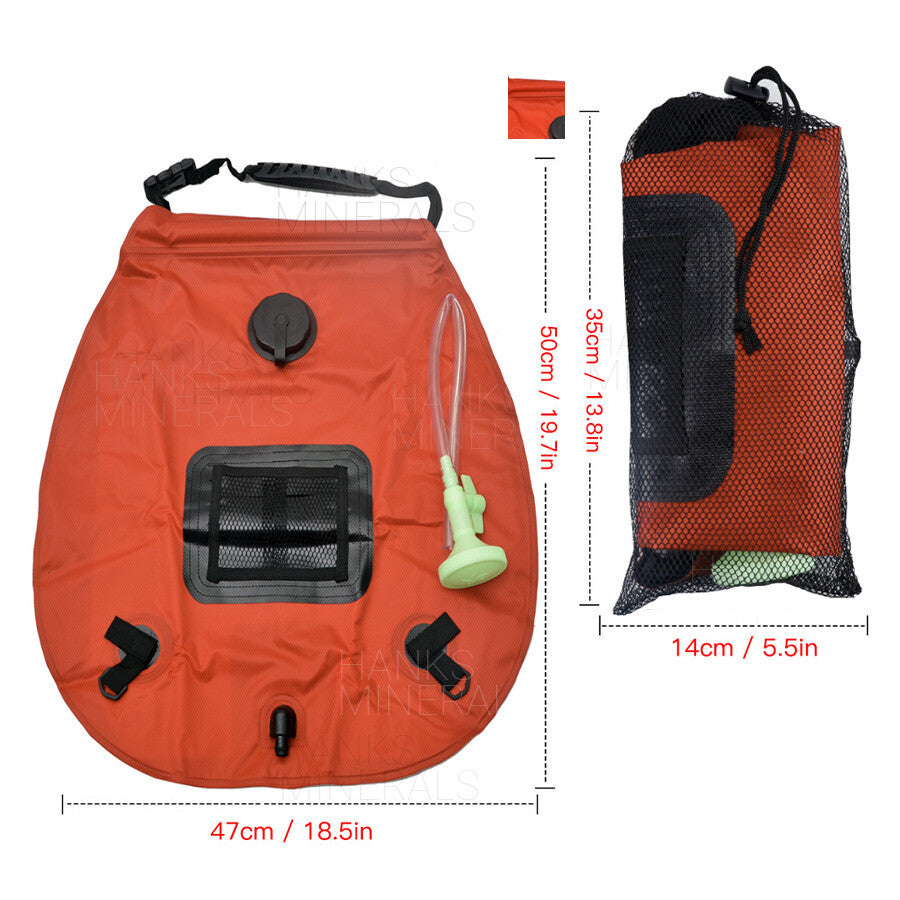 20L Portable Solar Shower Bag for Camping Outdoor Water Heating