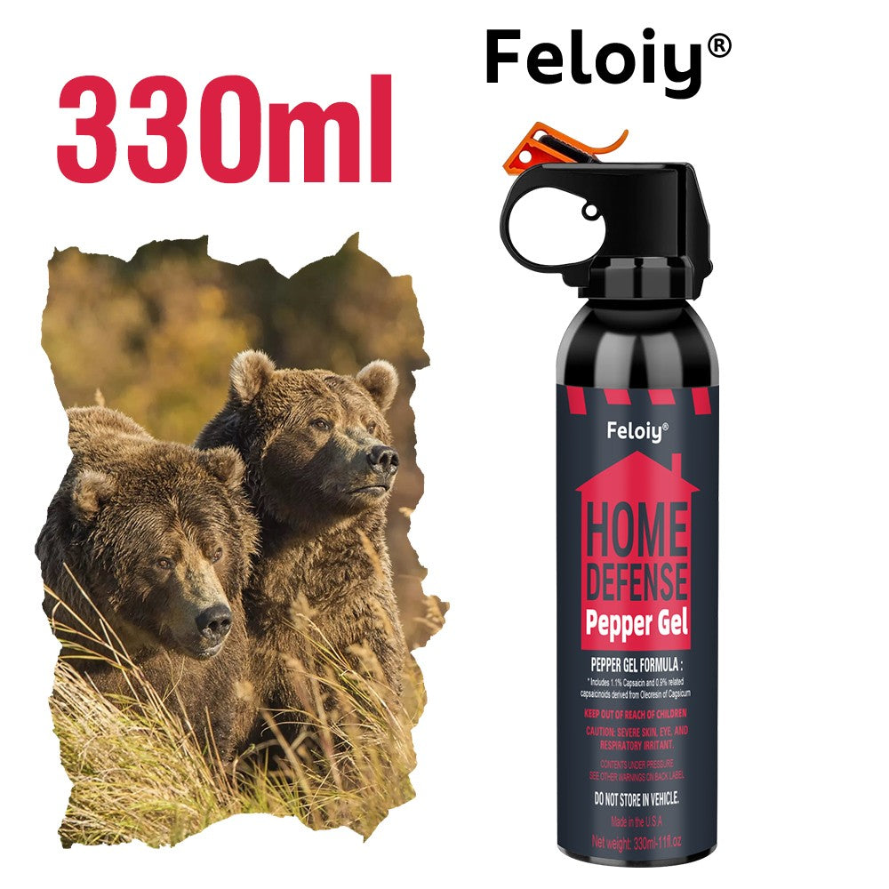 Bear Spray Gel 11oz Personal Defense with 30ft Range and Quick Discharge