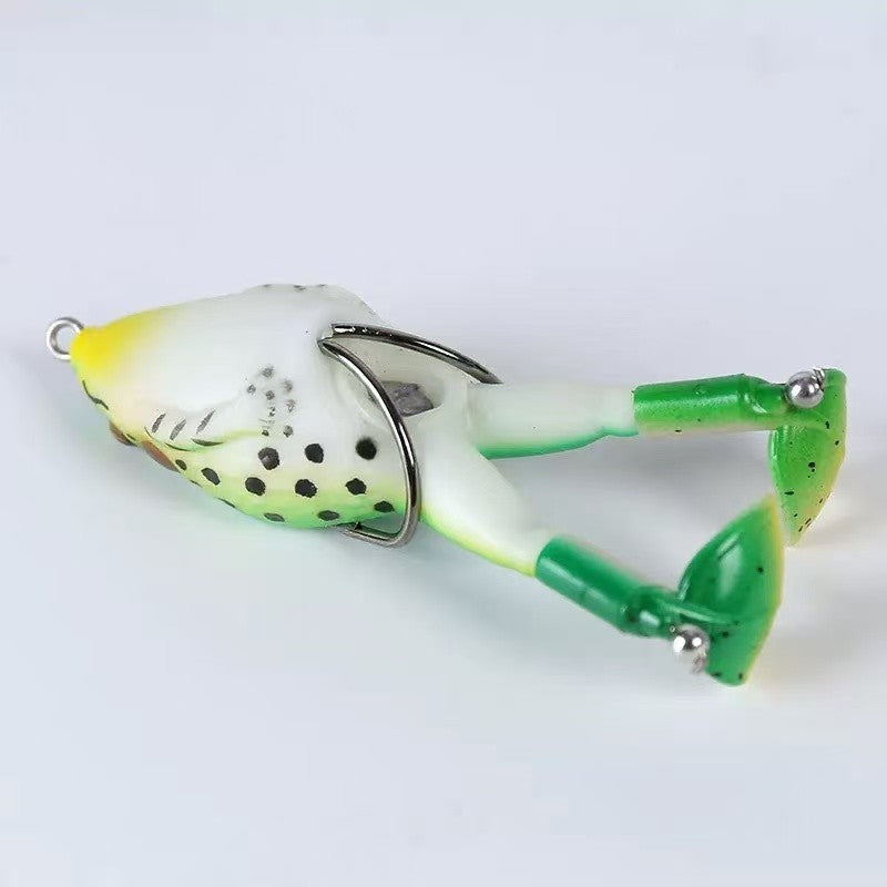 10pcs Soft Frog Fishing Lure 9cm 13g Top Water Artificial Baits with Rotating Legs