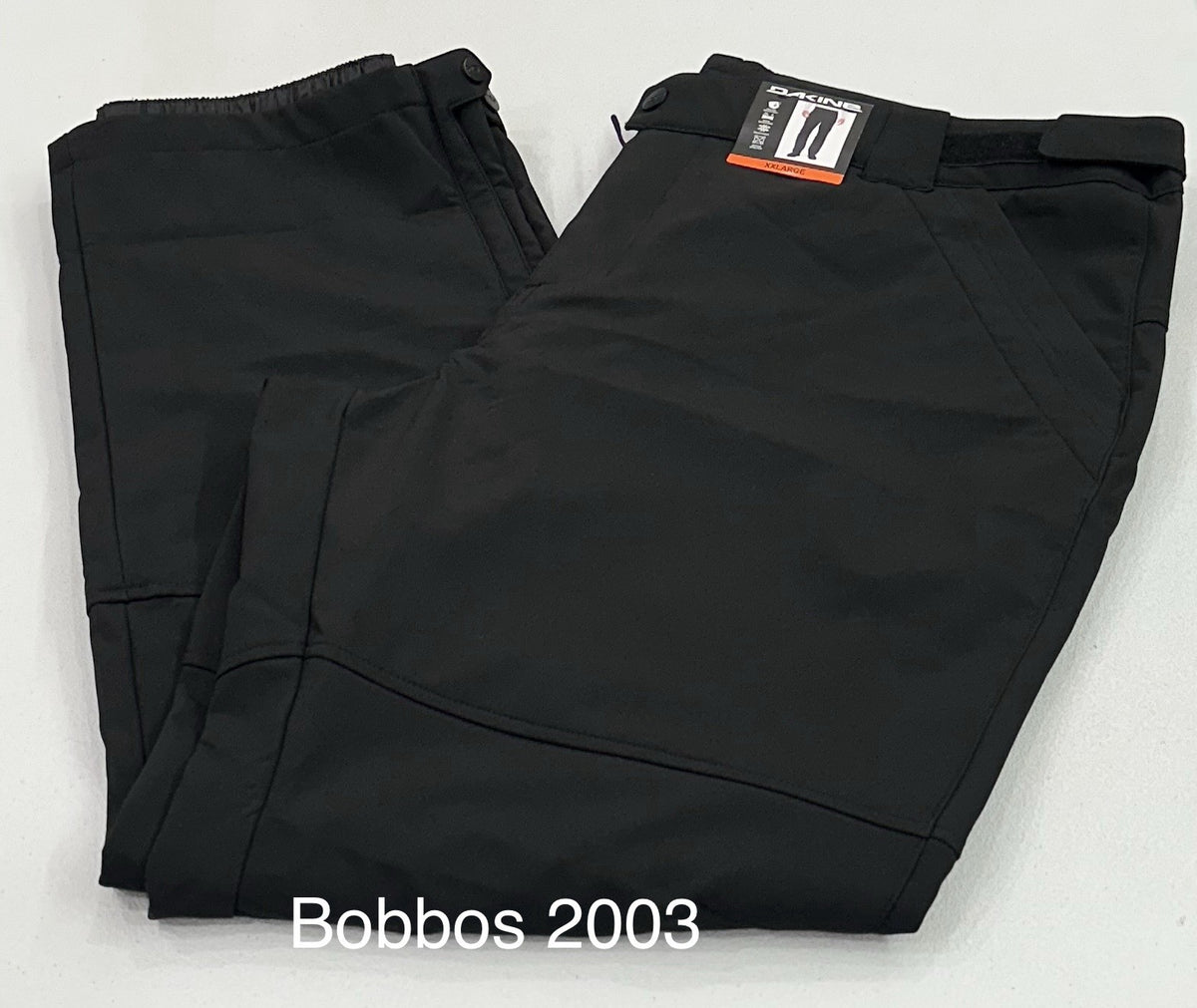 Men's Water Resistant Snow Pants - Active Stretch & Black, XXL