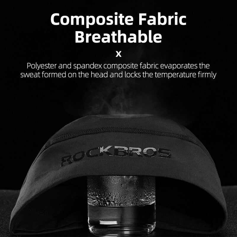 Winter Cycling Skull Cap with Earflaps - Thermal Helmet Liner for Men and Women