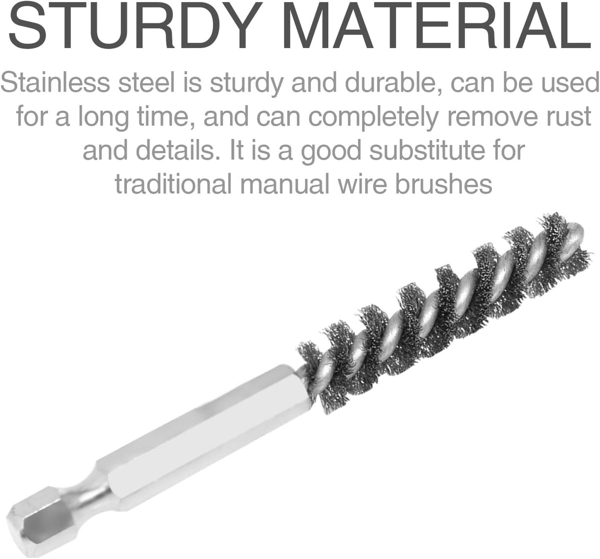 Golf Club Head Hosel Brush Stainless Steel Bore Cleaner for Iron & Wood Clubs