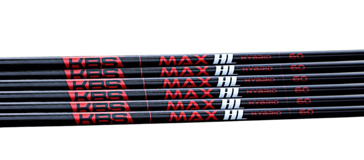 Graphite Golf Shaft Uncut Hybrid Flex & Weight Options - Black .370 Tip