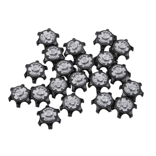 20Pcs Golf Shoe Spikes Replacement Cleats Black Plastic Fast Twist