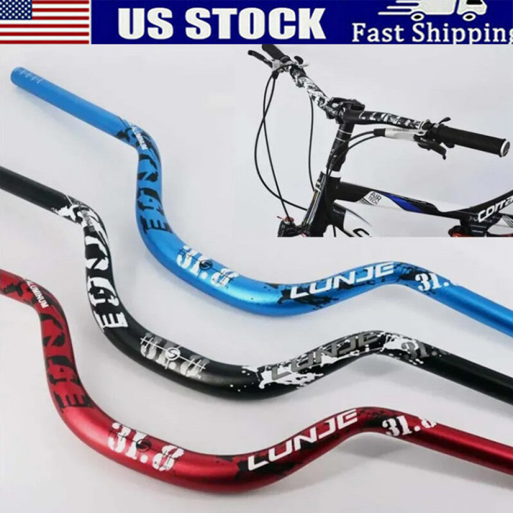 Mountain Bike Handlebar 31.8mm Aluminium Alloy 720mm Rise 30/90mm - Unbranded