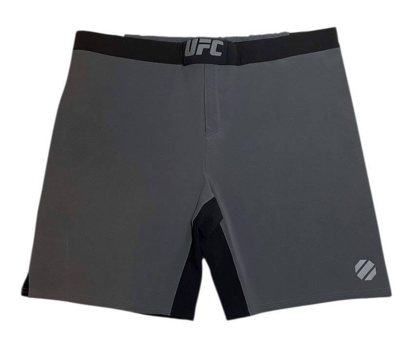Men's MMA Fight Shorts 2XL Gray Black Training Combat Shorts
