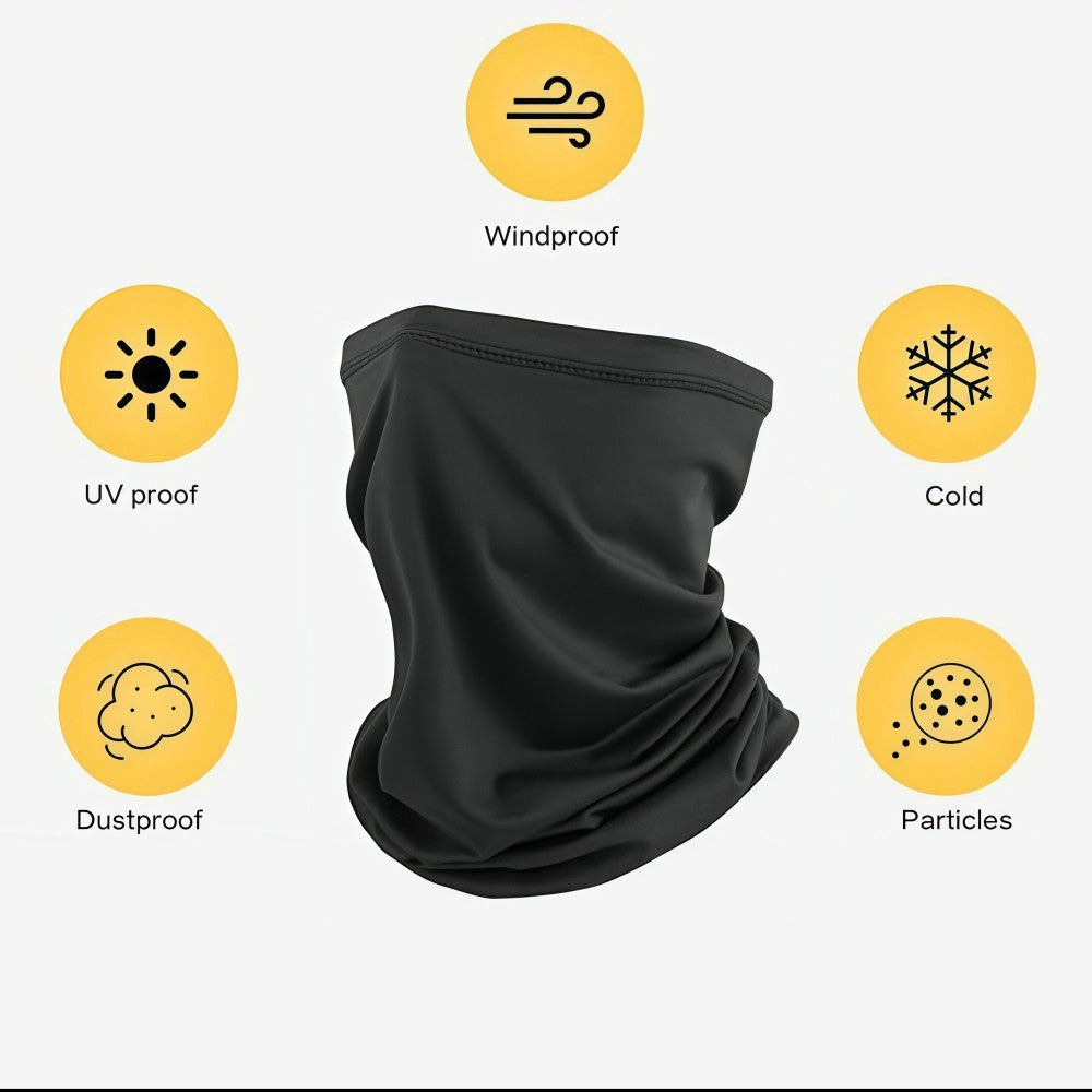 Summer UV Protection Neck Gaiter Face Mask Bandana 6 Pack Breathable Scarf