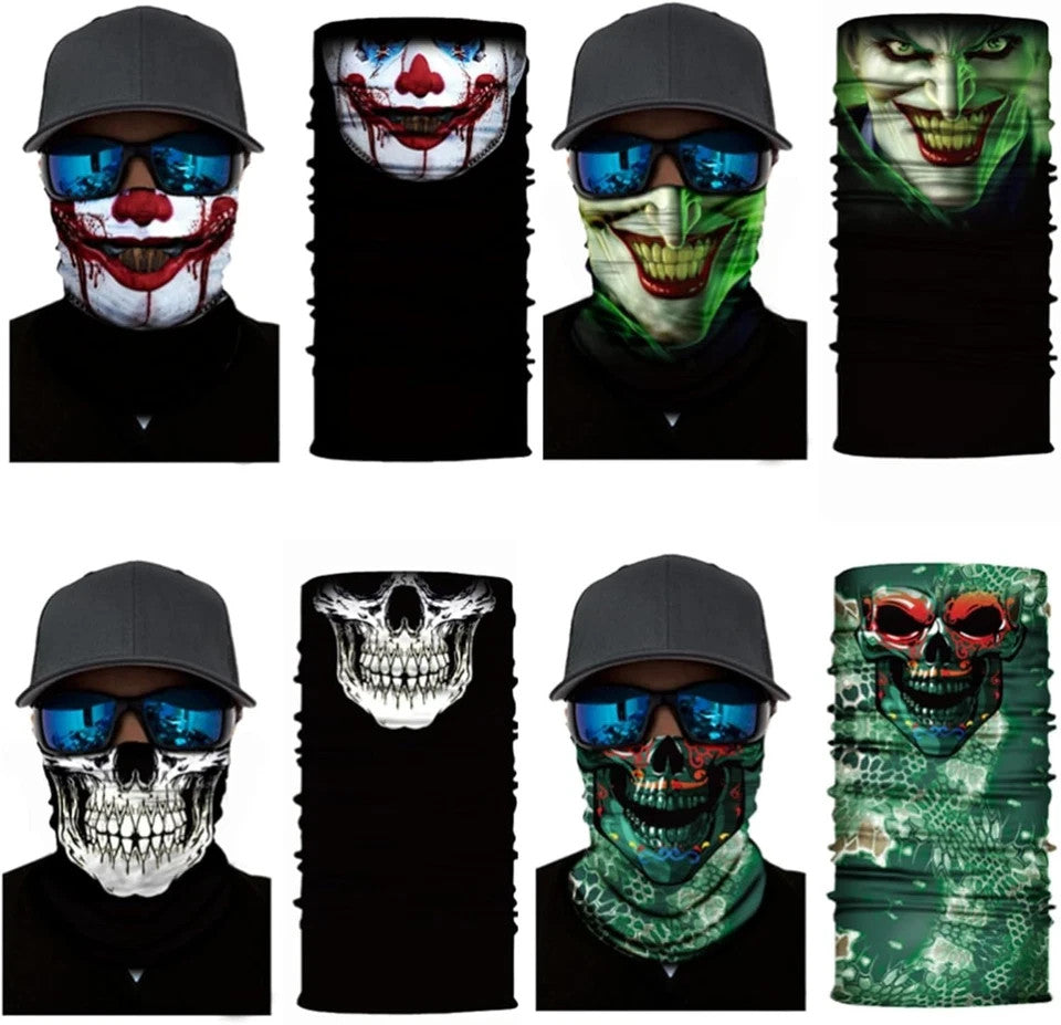 UV Sun Protection Face Mask - 8 Pack, Breathable & Lightweight