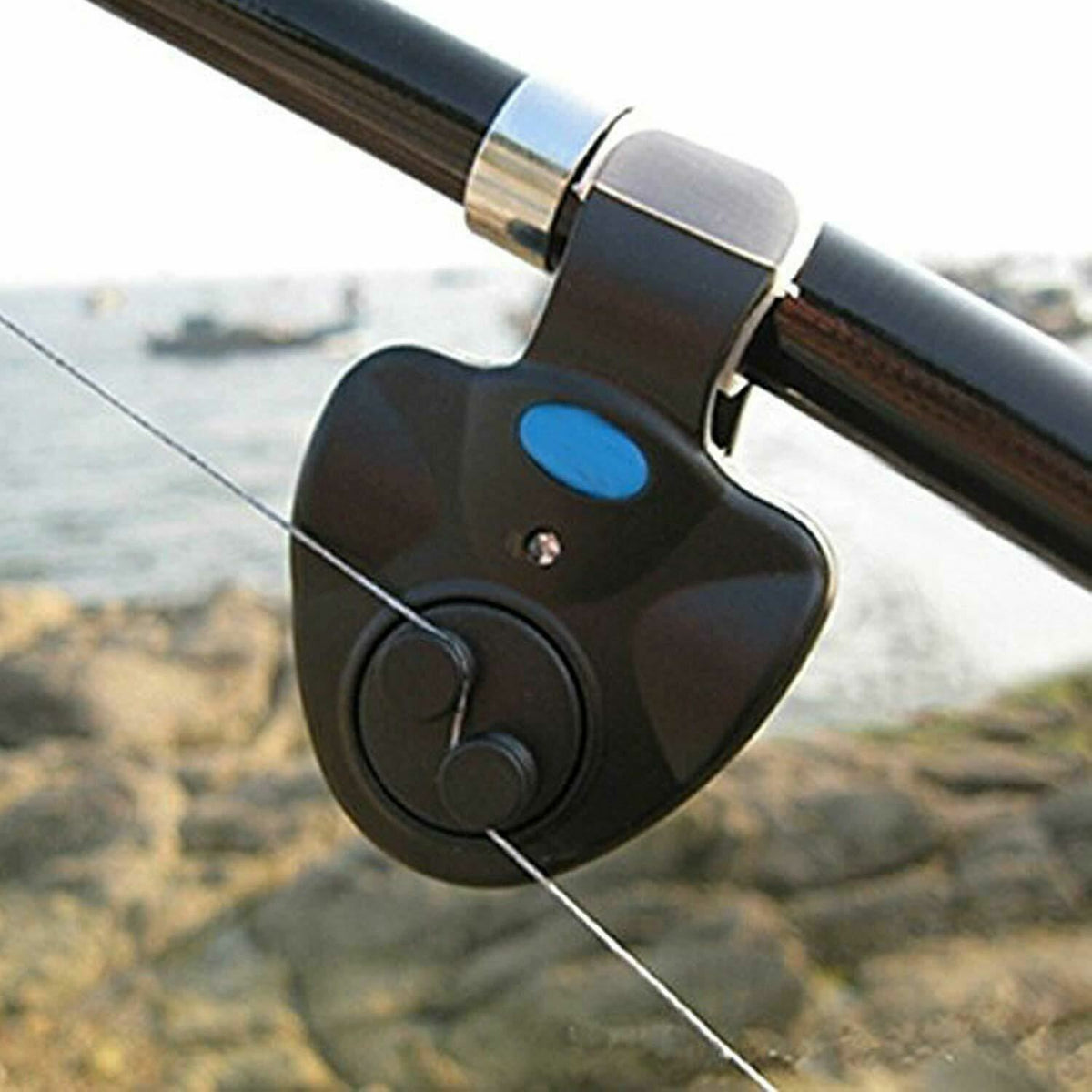 4-Pack Electronic LED Fishing Bite Alarm Clip-On Sound & Light Alerts
