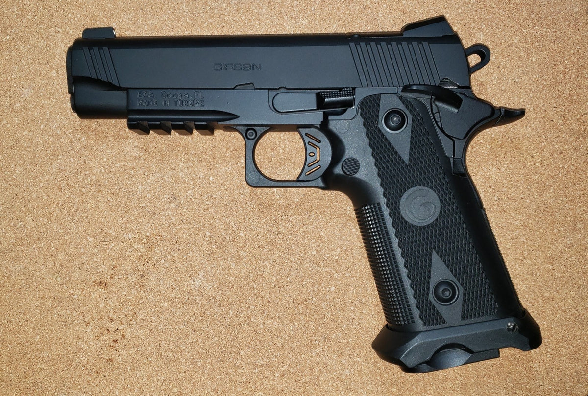 Fixed Compact Beavertail Grip Safety for Pistols - Lightweight Carbon Fiber Reinforced Polymer