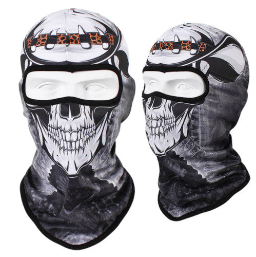 Unisex Skull Ski Mask Balaclava Ghost Bandana Full Face Mask for Outdoor Activities