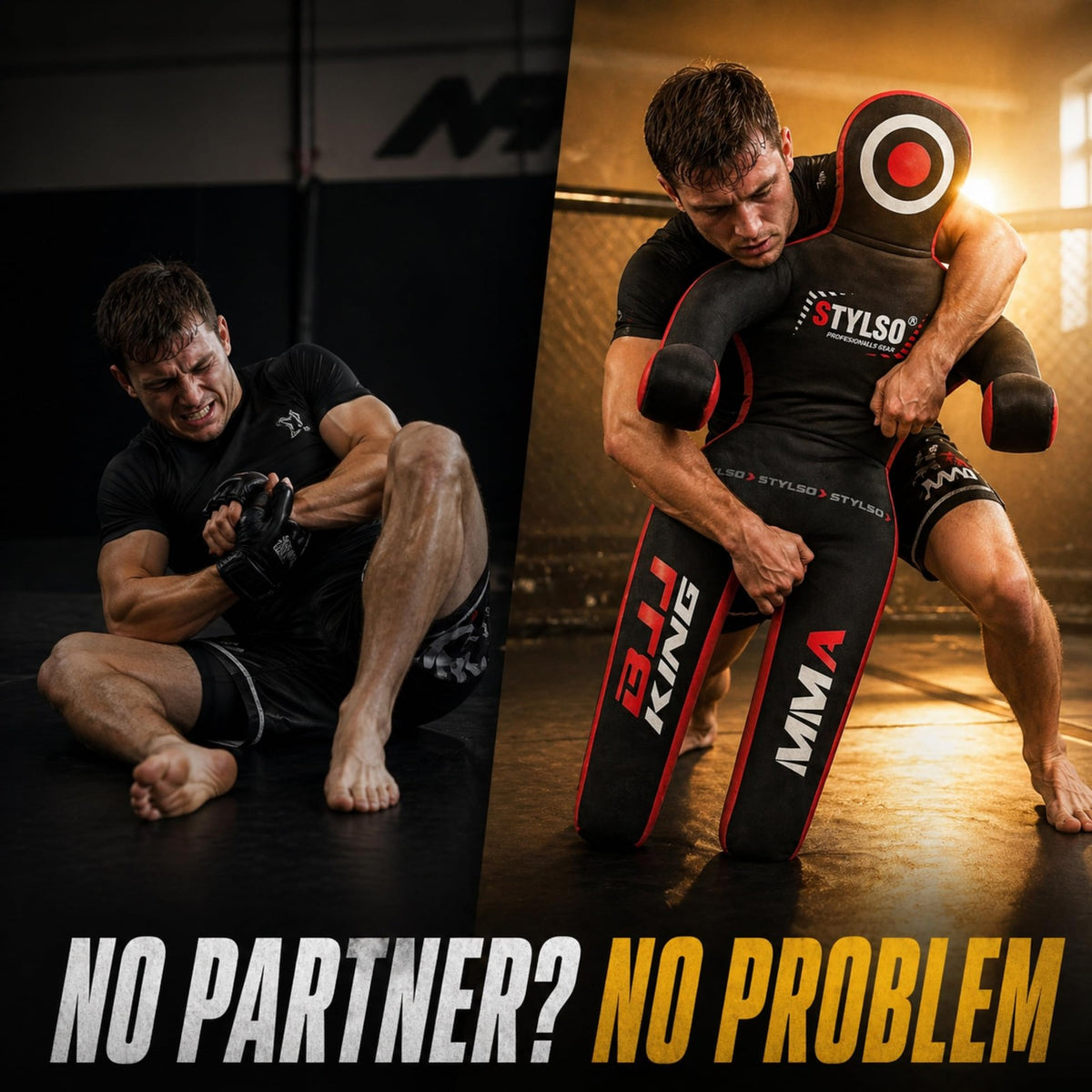 Grappling Dummy for Martial Arts Training - Unfilled Life-Size MMA, Jiu Jitsu, Wrestling, Judo, Karate