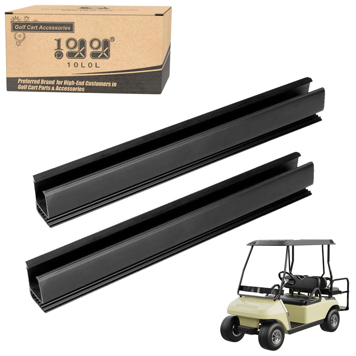 Golf Cart Windshield Sash Clips Set of 2 - Fits Club Car DS & Precedent