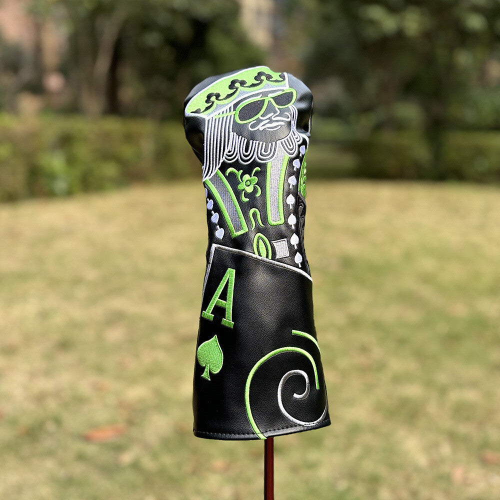 Golf Club Head Covers Set - Wood, Driver, Fairway, Hybrid, PU Leather