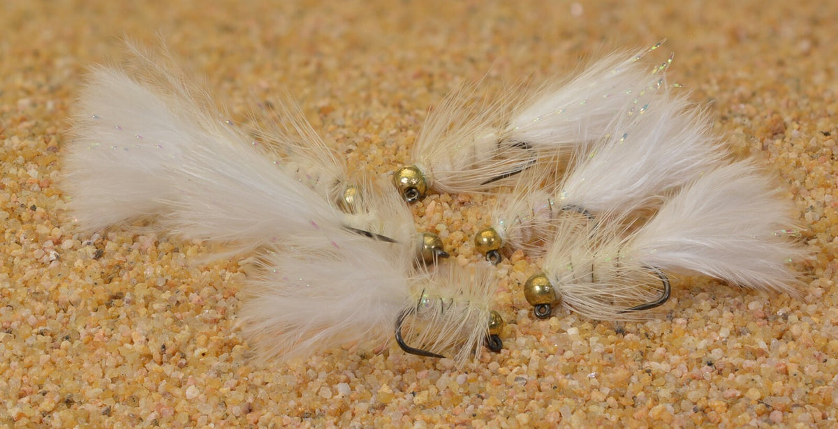 Micro Woolly Bugger Jig Fly Assorted Sizes - Tungsten Bead Head Streamer Hooks