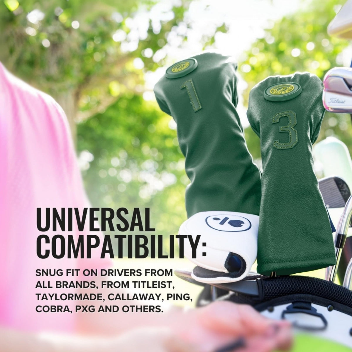 Magnetic Golf Driver Head Cover - Neodymium Magnetically Attachable