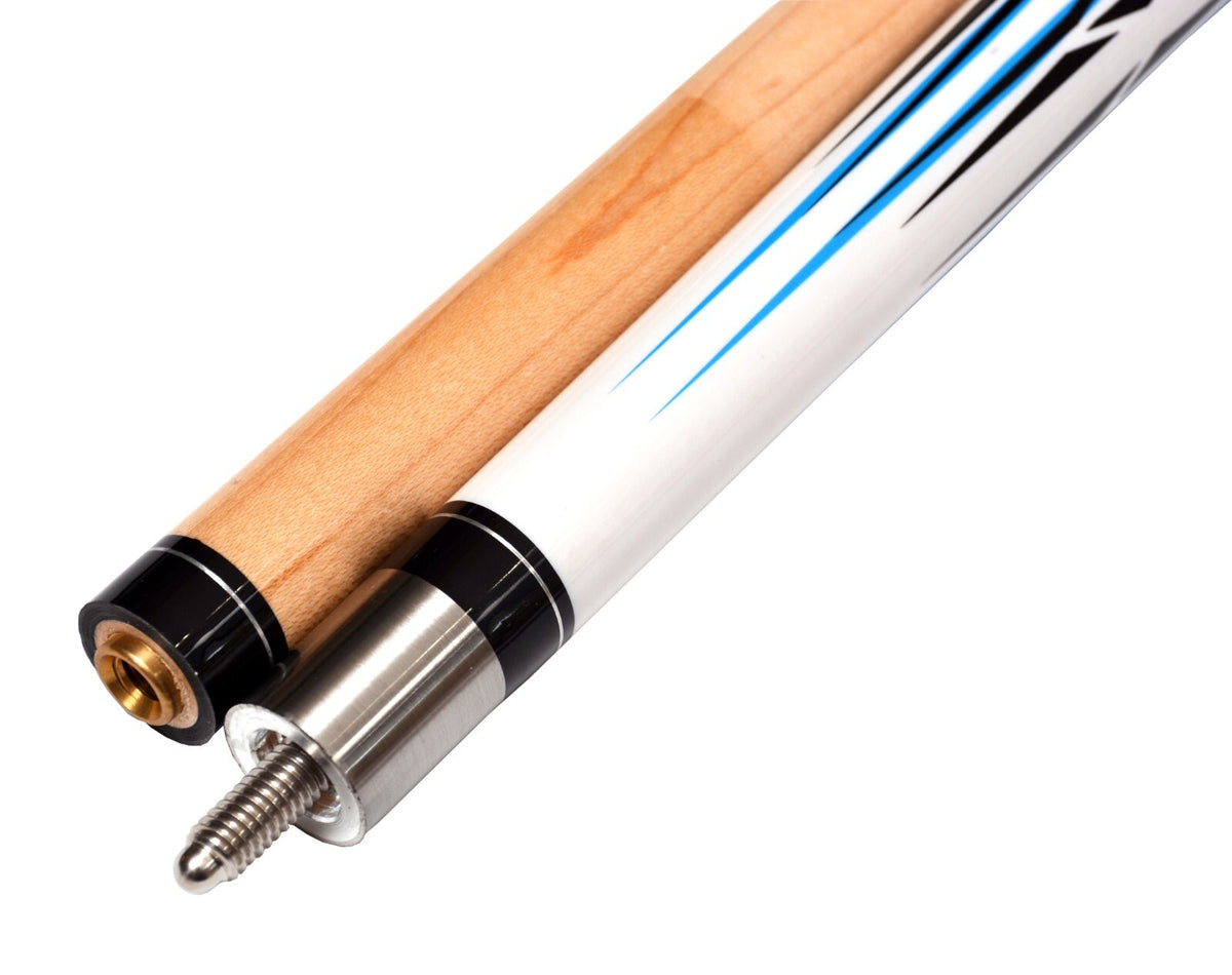 Short Maple Pool Cue Stick 48" 19 oz – Hardwood Canadian Maple, 5/16x18 Steel Joint